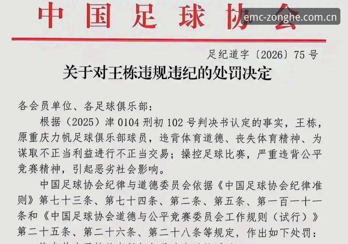EMC易倍下载 足协第三批禁足名单详解:65人受罚,行业净化再升级